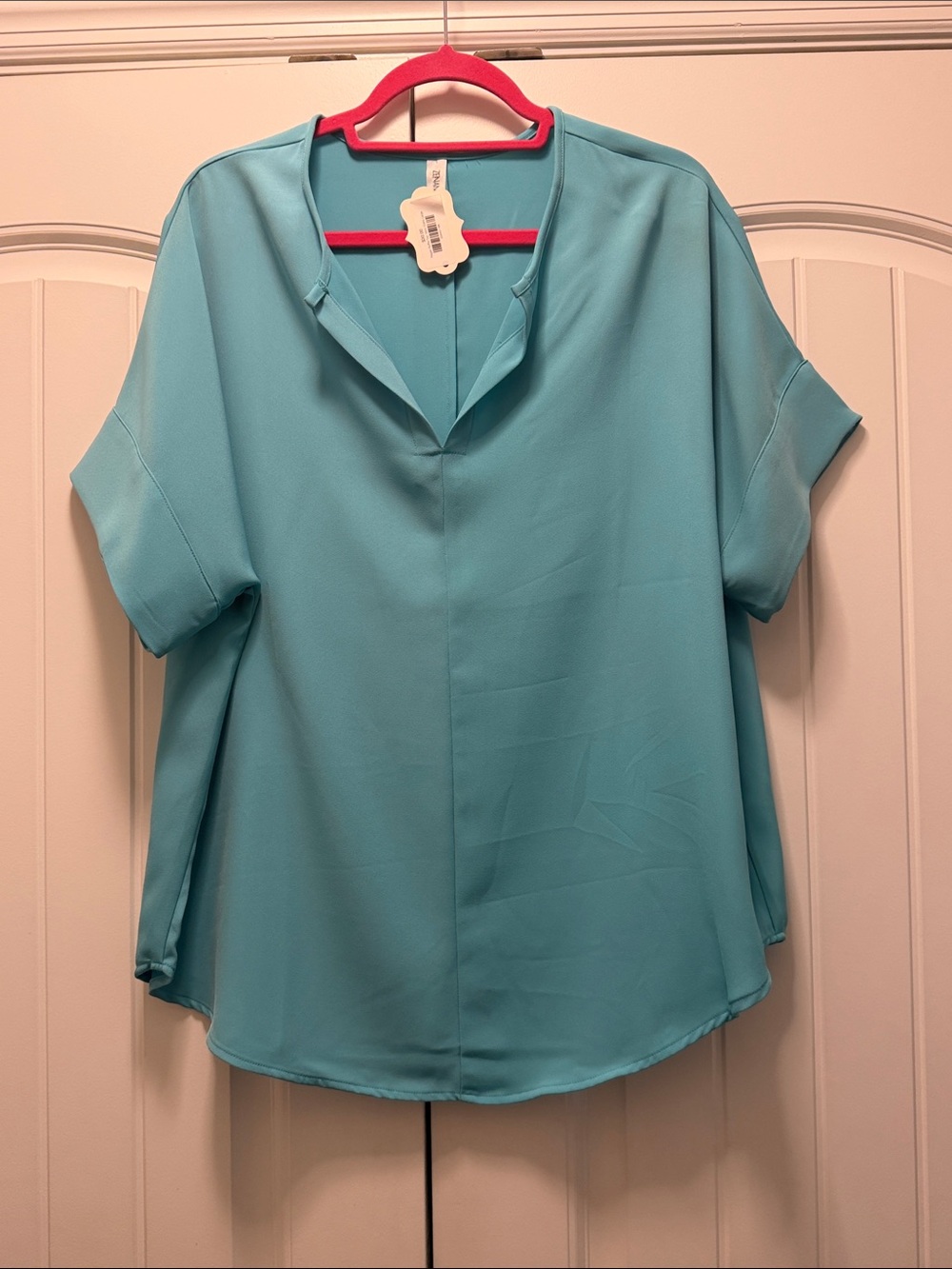 Zenana Blouse in Turquoise XL